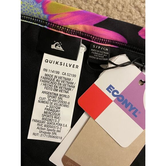 Quiksilver Floral Bikini Bottom size S NWT - Picture 5 of 6